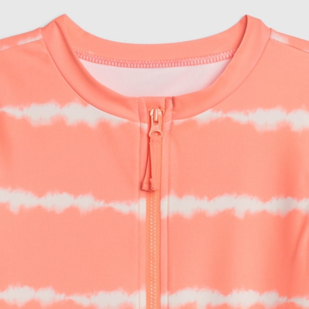 Gap Kids Tie-Dye Zip Rash Guard One-Piece - Picture 14 of 15
